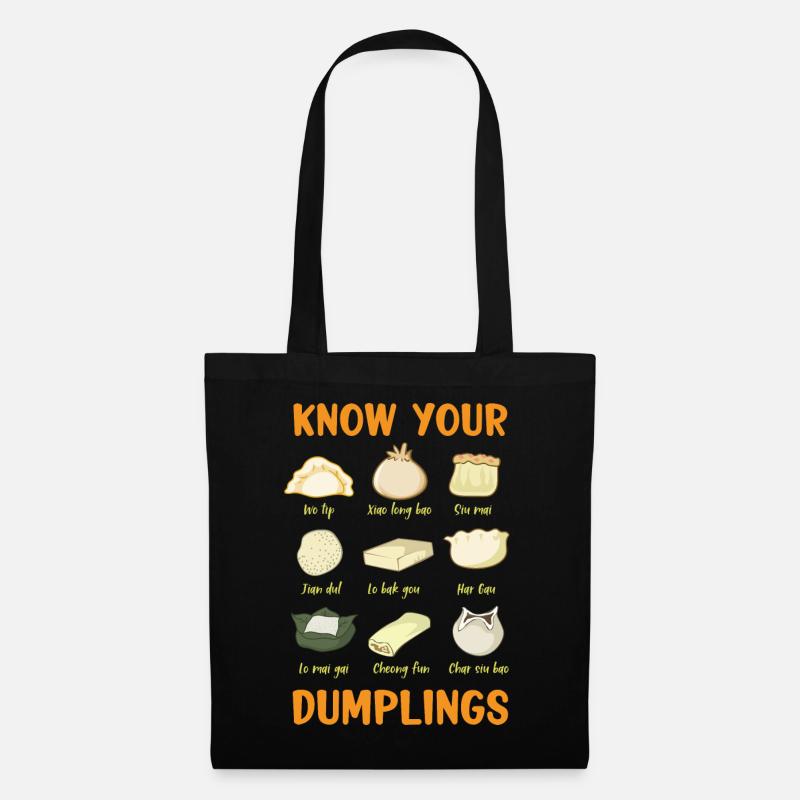 Deine Dumplings - Stoffbeutel - Schwarz
