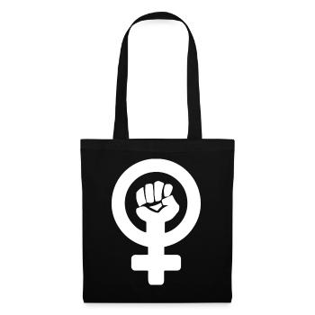 Le pouvoir des femmes - Sac en tissu - noir - Devant