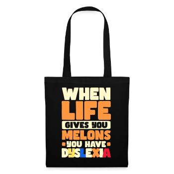 Dyslexic - Tote Bag - black - Front