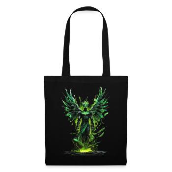 Powerful Green Superhero: Strong and Fearless - Tote Bag - black - Front