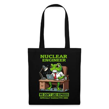 Citation d’un futur ingénieur nucléaire et science atomique - Sac en tissu - noir - Devant