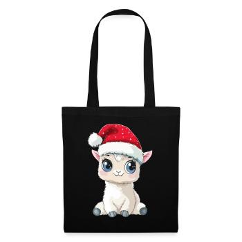 Alpaca Christmas Cute Cute Llama Christmas - Tote Bag - black - Front