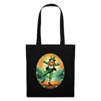 Danse trèfle de la Saint-Patrick - Sac en tissu - noir - Devant
