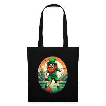 Basket-ball Trèfle de la Saint-Patrick - Sac en tissu - noir - Devant