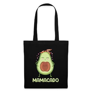 Mamacado Avocado Red Bandana Daughter Son - Tote Bag - black - Front