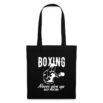 Amour de boxe - Sac en tissu - noir - Devant