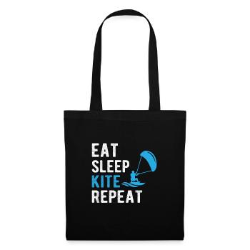 Kite surfing and kiting - Tote Bag - black - Front