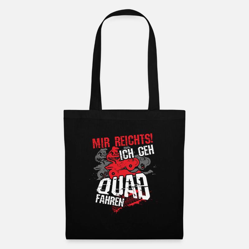 Quad Fahrer Motiv, Geschenk, Lustiger Spruch, Mann - Stoffbeutel - Schwarz