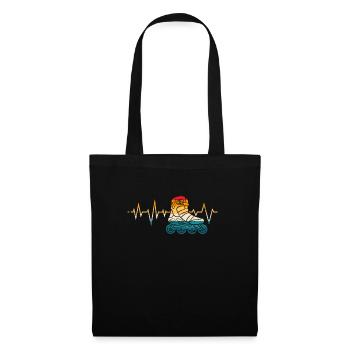 Roller Skating, Roller Skate Motif, Girls, Kids - Tote Bag - black - Front
