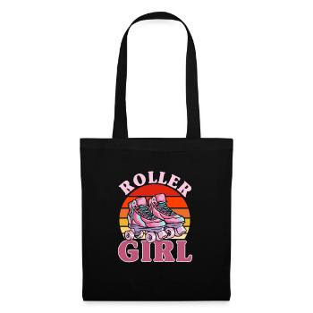 Roller Skating, Roller Skate Motif, Girls, Kids - Tote Bag - black - Front