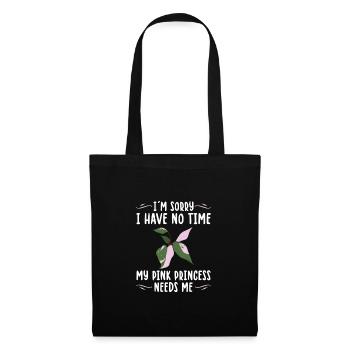 Pink Princess Houseplant | Plantie Gift Idea - Tote Bag - black - Front