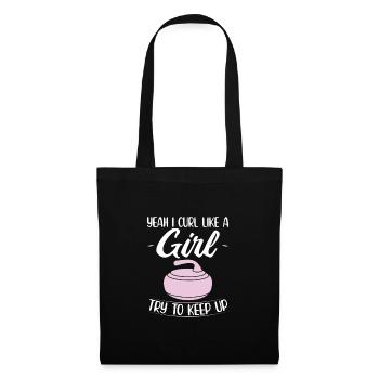 Curling Gift Ideas | Curler Winter Sports Curling - Tote Bag - black - Front
