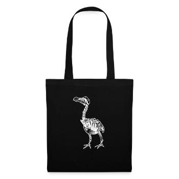 Dodo Bird Skeleton Dodo Vogel Liebhaber ausgestorb - Stoffbeutel - Schwarz - Vorne