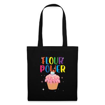 puissance de farine Conception pour une personne folle de bonbons - Sac en tissu - noir - Devant