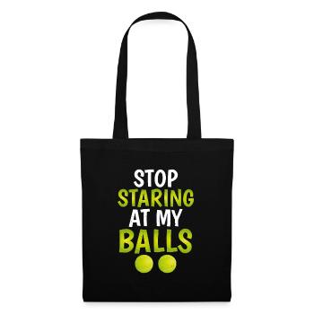 Tennis amusant - Sac en tissu - noir - Devant