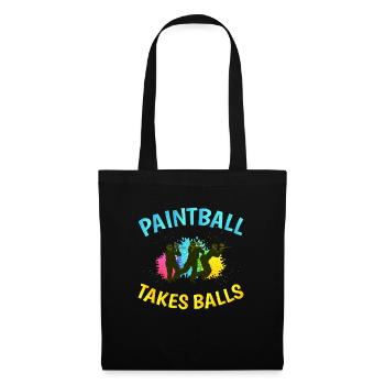 Drôle d’humour Ironic Paintball Game - Sac en tissu - noir - Devant