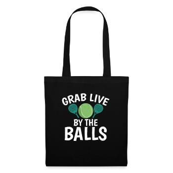 Tennis amusant - Sac en tissu - noir - Devant