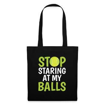 Tennis amusant - Sac en tissu - noir - Devant