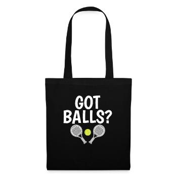 Tennis amusant - Sac en tissu - noir - Devant