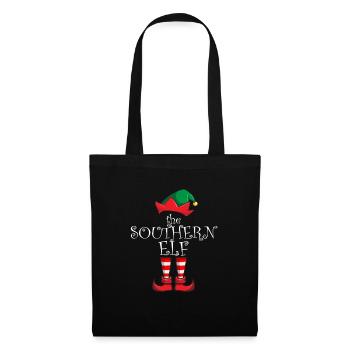 Southern Elf Family Christmas Party Redneck ElfRed - Stoffbeutel - Schwarz - Vorne