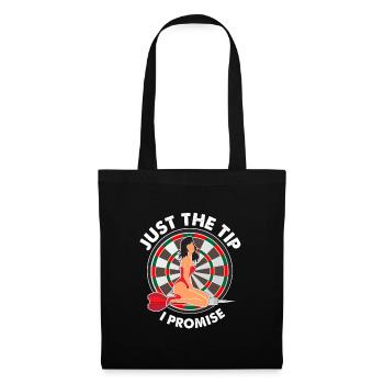 just the tip I promise Design for a dart fans - Tote Bag - black - Front