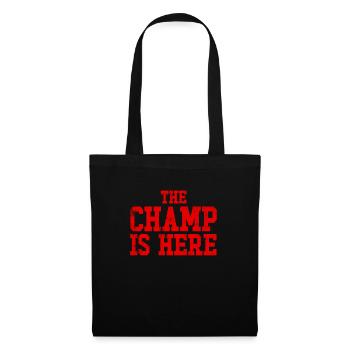 Der Champ ist hier Fantasy Football - Stoffbeutel - Schwarz - Vorne