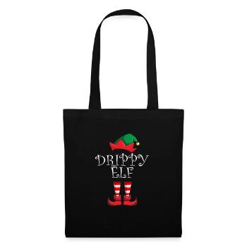 Dripy Elf Matching Family Christmas Party PyjamaDr - Stoffbeutel - Schwarz - Vorne