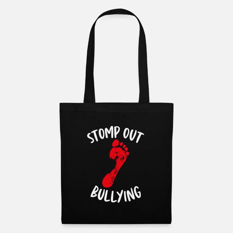 Stomp Out Mobbing Anti-mobbing-slogan - Stoffbeutel - Schwarz