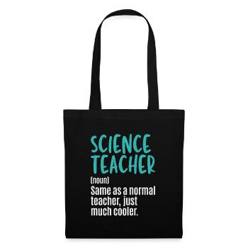 Professeur de sciences Définition Professeur de biologie - Sac en tissu - noir - Devant