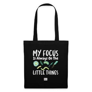 Small things Microbiology Microbiologist Biology - Tote Bag - black - Front