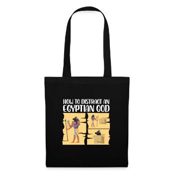 Comment distraire un dieu égyptien Concevoir pour un vieux - Sac en tissu - noir - Devant