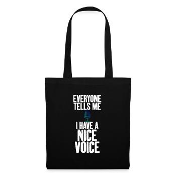J’ai une belle - Sac en tissu - noir - Devant