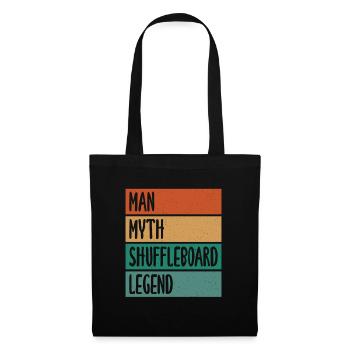 Man Mythos Shuffleboard Legend Shuffleboarding - Tote Bag - black - Front