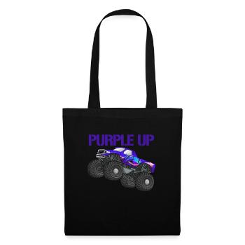 Lila up Monster Truck Milit�r Kinder lila lila auf - Stoffbeutel - Schwarz - Vorne