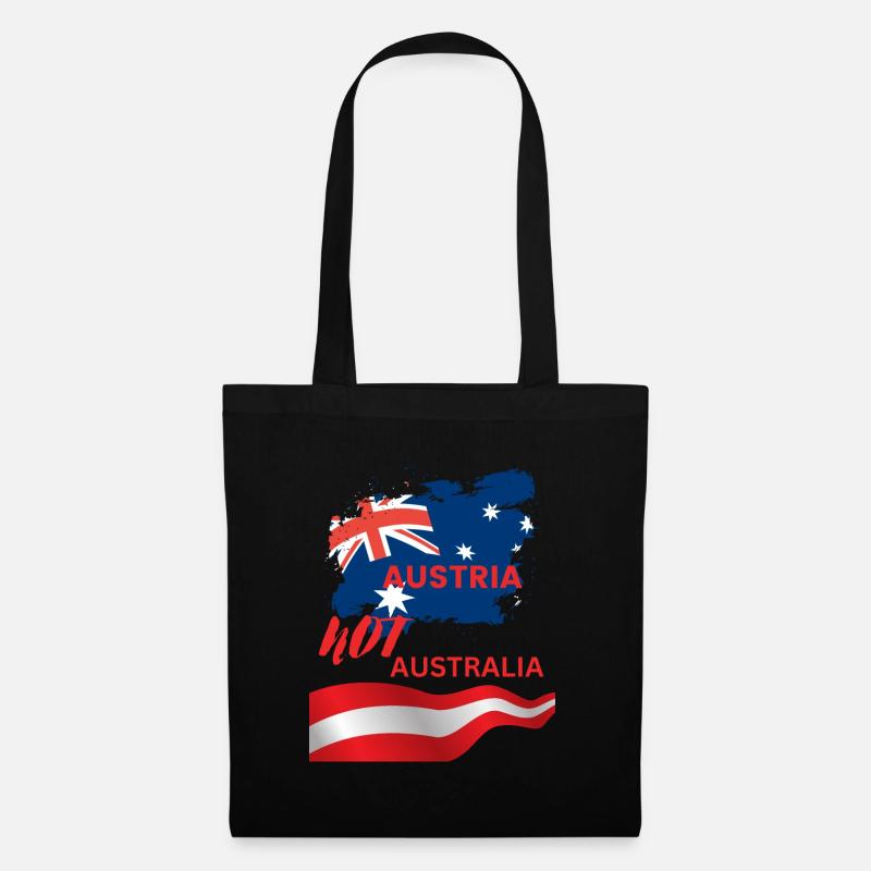 Austria not Australia - Stoffbeutel - Schwarz