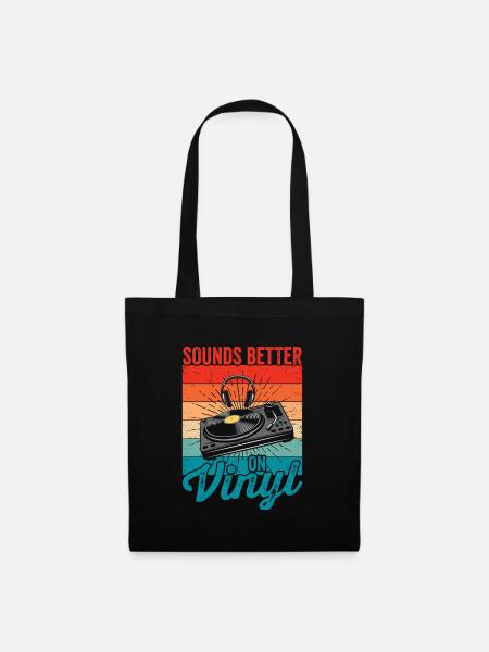 Klingt Besser Auf Vinyl Record Collector Records - Stoffbeutel - Schwarz
