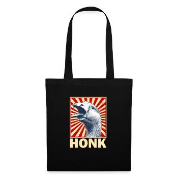 Honk Funny Gans Game Animal Meme Gans - Stoffbeutel - Schwarz - Vorne