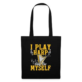 Play Harp For Me Music Lover Music - Tote Bag - black - Front