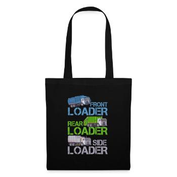 Types of Garbage Dump Garbage Truck Driver Driving Truck - Tote Bag - black - Front