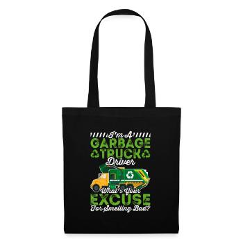 smells bad garbage dump garbage truck driver drives - Tote Bag - black - Front