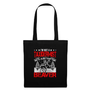 Remplissez votre castor Expert Taxidermiste - Sac en tissu - noir - Devant