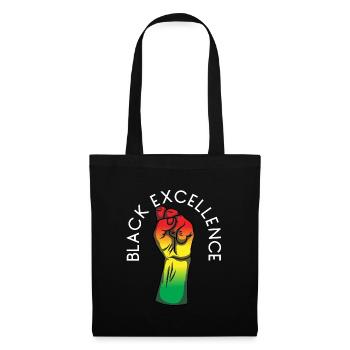 Black Excellence Juneteenth Protest Faust schwarz - Stoffbeutel - Schwarz - Vorne