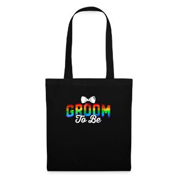 Bräutigam, Um Lgbtq Gay Wedding Equality Pride - Stoffbeutel - Schwarz - Vorne