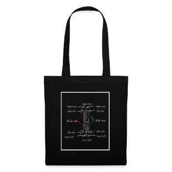 Chandelier de Świecznik - Sac en tissu - noir - Devant