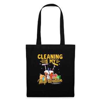 Femme de ménage de nettoyage Appréciation de la - Sac en tissu - noir - Devant