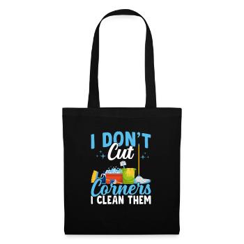 Je vous nettoie femme de ménage ménage - Sac en tissu - noir - Devant