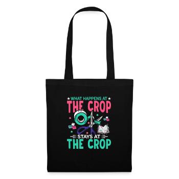 Que se passe-t-il chez Crop Scrapbooking Crafting Craft - Sac en tissu - noir - Devant