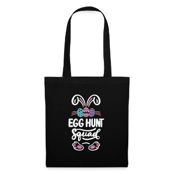 Eiersuche Squad Ostern Funny Kids Ostern Eiersuche - Stoffbeutel - Schwarz - Vorne