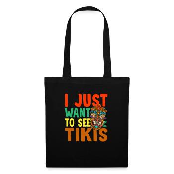 Would you like to have Tikis Hawaiian Luau Maui Hawaii Party - Tote Bag - black - Front