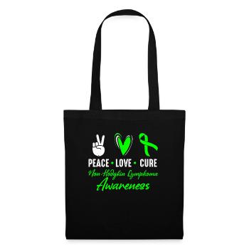 Peace Love Cure - Stoffbeutel - Schwarz - Vorne
